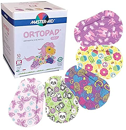 Ortopad® Bamboo Girls Eye Patches, 50/bx, Ice Cream Pack, Reg Size 4+ yr