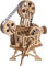 RoWood 3D Puzzle Vitascope Modellbau aus Holz mit Handkurbel- DIY Filmprojektor Holzpuzzle Bausatz Modellbausatz für Erwachsene - Geschenke zum Geburtstag und Weinachten