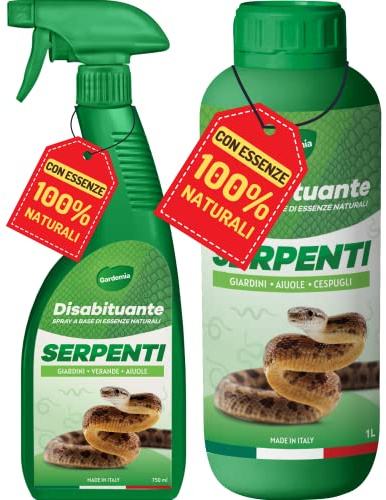Gardemia Combo Disabituante Anti Serpenti Granulare 1L + 750ml Spray