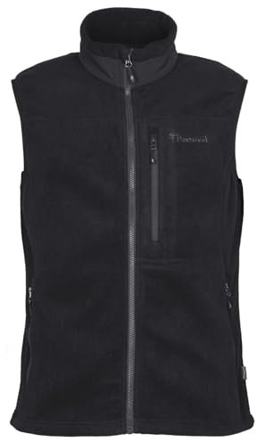 Pinewood Fleeceweste Ärmellos - Grün/Schwarz/Blau - Outdoor Weste Herren aus 100% Übergebliebenen Stoffen - für Jagd und Wandern