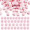 BEEFLYING 108 pièces Perles en Silicone pour Lettres en Forme de Cube Rose Dés carrés pour Les Chiffres 0~9 Alphabet Initial A~Z Perles d'espacement à Large Trou pour Fabrication de Bijoux Décoration