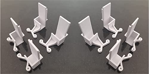 Lot 8 guides portes de placard coulissant rails Form/Optimum