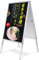 OUUTMEE a1 aufsteller Aluminium Plakatstände, Wetterfest Plakatständer A1 für den Außenbereich, kundenstopper a1 Austauschbares Poster beidseitig, doppelseitig, W615 mm x H1150 mm