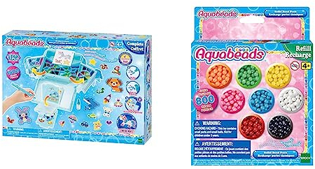 Aquabeads 31775 Designfabrik & 31517 Perlen, Multi Color, 18 cm