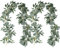 RECUTMS 2Pack Artificial Eucalyptus Garland with Willow Leaves 6.5Ft Fake Silk Hanging Plant Ivy Faux Greenery Green Leaf Rattan for Indoor Outdoor Wedding Party Home Table Arch Fence Patio Decor