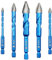 BRSCHNITT Set de Foret Sec - Foret Excentrique à Tête Oblique avec Changement Rapide Tige Hexagonale pour Plastique Carrelage Matériaux carreaux de porcelaine, céramique, marbre (5/6/8/10/12MM)