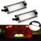 BHZNGD fehlerfreie Kennzeichenleuchte, 2 Stück, 18 SMD-Kennzeichenleuchten, kompatibel mit Hyundai I30 GD CW Elantra GT Accent für K/ia C/eed JD ED, OEM#925011H500