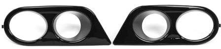 Shkalacar Front Lower Bumper Gitter Abdeckung Nebelscheinwerfer, Nebel Lampe Rahmen kompatibel mit BMW E46 M3 2001-2006, Nebel Licht Abdeckungen OEM:51112695255 51112695256