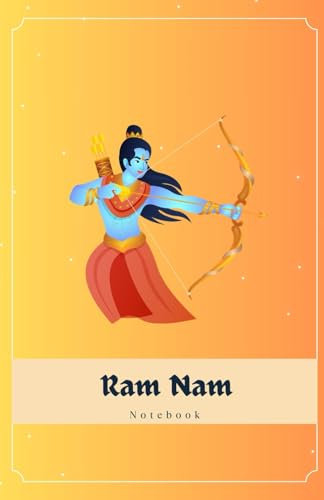 Ram Name Writing Book: Lord Shree Ram Name Writing Notebook (A5, 120 Pages, Big Boxes) | Jai Shree Raam