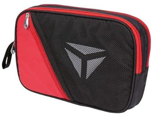 Tibhar Tischtennis-Doppelhülle, Schwarz, 31 x 20,5 x 7 cm, Mesh-Design