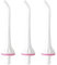3 Stück Ersatzspitzen für COSLUS, Hangsun, Nicwell Wasserflosser, Munddusche Aufsätze Jet Tip Düse, Hochwertiges ABS-Material, Weiß