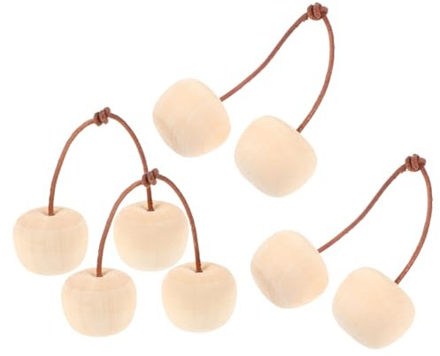 JOINPAYA 2 Sätze Xylemfrucht Künstliche Wandpflanzen Künstliche Hängepflanzen Kunstpflanzen Kirschblüte Faux Hängende Pflanzen Im Freien Künstliche Hängende Körbe Holz 4 Stücke * 2