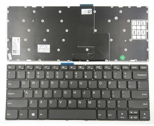 ZHANGXTT Piezas de portátil Nuevo Teclado portátil for Lenovo Yoga 720-15IKB 520-14IKB Tipo 80X8 81C8 US Negro sin Marco
