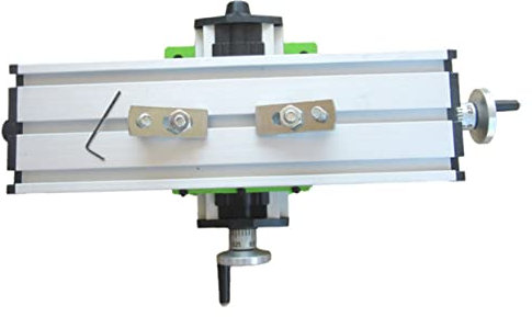 KONTONTY Table de Fraisage Miniature avec Étau Ajustable pour Perceuse Compatible avec Drills Construction Durable