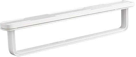 Healifty Portasciugamani da Bagno Adesivo Mensola Murale Compatta per Asciugamani Bagno Resistente All Umidità e Antigraffio Design e Moderno Colore Bianco Classico