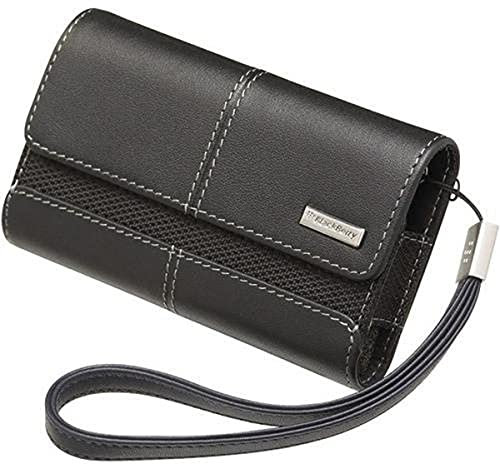 Blackberry Leather Case for Mobile Phone - Black