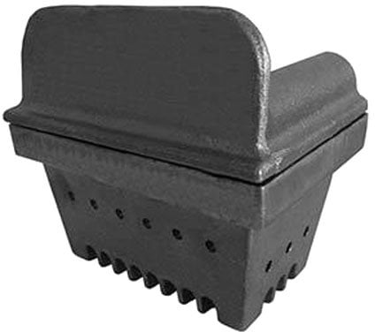 Braciere in ghisa crogiolo per stufa a pellet 13,6 x 9,2cm H:12,1cm
