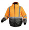 Högert Technik - Arbeitsjacke Herren OKER, Reflektierende Jacke Wattierte, Warn Pilotenjacke Herren, Winddichte Warnjacke mit Polyester-Isolierung, 3 in 1 Jacke, Orange - Größe XXL