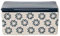 Bloomingville Butterdose Kristina Retro Butterbox mit Deckel für ein 250 g Stück Butter Vintage L 13 x H 6 x W 10 cm, blau, Keramik