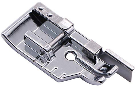 1/4'' (Quarter Inch) Quilting Patchwork Sewing Machine Presser Foot with Edge Guide for All Low Shank Snap-On Singer, Brother, Babylock, Euro-Pro, Janome, Juki, Kenmore, New Home, White, Simplicity