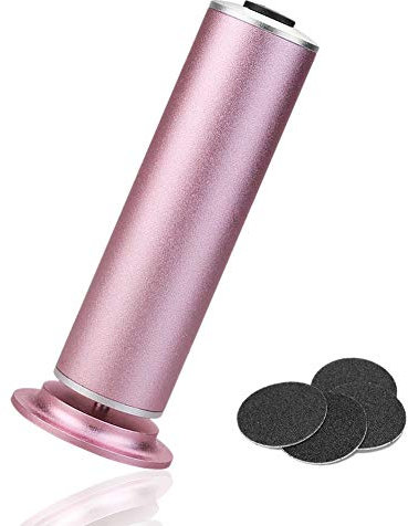 krofaue Electric Foot File Remover Callus - Professional Aluminum File Grinder Adjustable Pedicure Tools with 60pcs Sandpaper Disks for Dead Skin