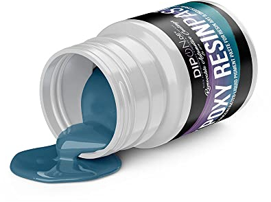 DIPON.DE HIGH PERFORMANCE LIQUIDS & PIGMENTS Epoxidharz Epoxy Pigment Farbpaste Pastellblau Blue ca. RAL 5024 Profi Hochpigmentierte Paste für Epoxidharz Epoxy Resin Polyurethan Kunstharz Resin Art