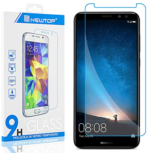 N NEWTOP Pellicola GLASS FILM Compatibile con Huawei Mate 10 Lite, Fina 0.3mm Durezza 9H Vetro Temperato Proteggi Schermo Display Protettiva Anti Urto Graffio Protezione (1 Pezzo)
