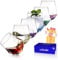 ColoVie Stemless Wine Glasses Set of 6, Cocktail Glasses, Diamond Shaped Wine Glasses for White or Red Wine, Unique Colorful Drinking Glasses,10 oz Easy Hold, Cute, Dishwasher Safe