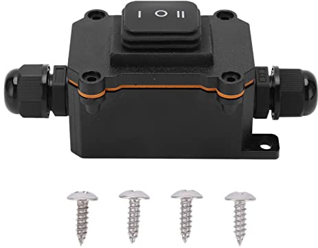 Wippschalter, 3 Positionen ON/Off/ON Wippschalter 12V 16A IP68 Wasserdicht Universal für Auto Boot Schiff RV