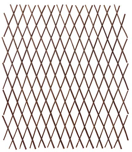 DEWU Einziehbarer Pflanzenkletterrahmen – robuster Holzzaun, Garten-Rankgitter, erweiterbar, Rahmen, Blumendekorationsständer, mittelgroßer Zaun (faltbare Höhe 70 cm)