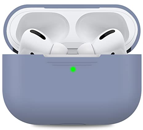 AHASTYLE Silikon Hülle für Airpods Pro Schutzhülle und Haut Case für AirPods Pro 1st/2nd Generation [Front-LED Sichtbar] [Kabelloses Laden] Kompatibel mit Airpods Pro 2019