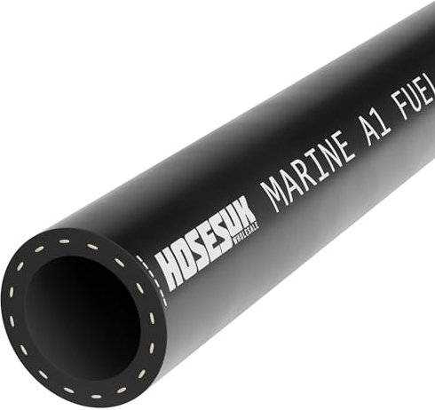 19mm Rubber Marine Fuel & Oil Diesel Exhaust Hose ISO7840 1 Metre