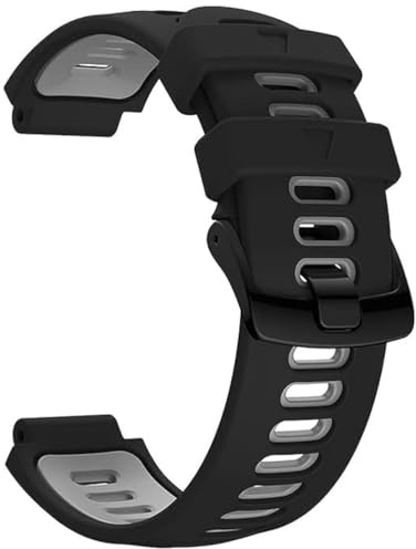INF Armband für Garmin Forerunner 235/220/230/620/630/735XT, Silikon Ersatz Uhrenarmband kompatibel mit Garmin Forerunner 235, Schwarz