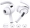 AhaStyle AirPods Pro 2 Ear Hooks【Added Storage Pouch】3 Pairs Anti-Slip Ear Covers Silicone Accessories Compatible with Apple AirPods Pro 2nd Generation 2022 (3 Large, White)