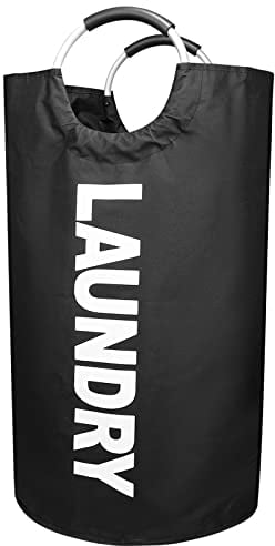 Cesto para la Colada 90L, Plegable, Bolsa de Lavado Bin, Cubo de lavandería de Tela Oxford, para ropa sucia, mantas, almohadas - Negro