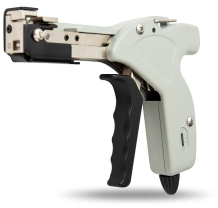 OFFO Metal Zip Tie Gun, Stainless Steel Automatic Cable Tie Cutter Tightening Tool for Metal Tie Wrap
