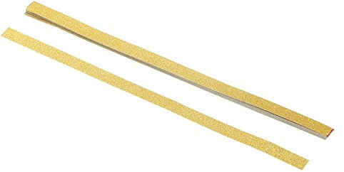 PATIKIL Glitzer Origami Sterne Papiere Beidseitig L24cm 23 Farbe 40 Blätter Golden