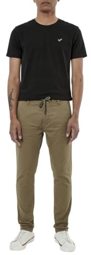 Kaporal, Pantalon pour Homme, Modèle IRWIX, Couleur Khaki, Taille XS