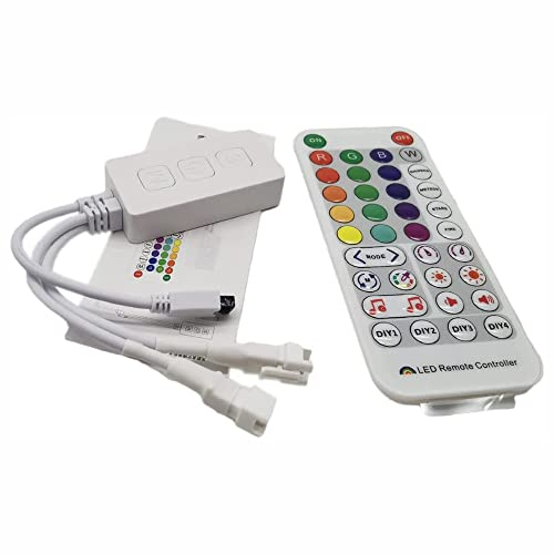 SP511E WiFi Musik LED Controller Für WS2812b WS2811 Address Pixel RGB LED Streifen Dual Ausgang Alexa Smart Stimme APP Control