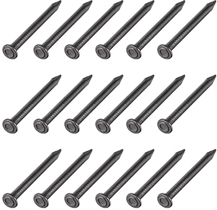 METALLIXITY Parete Cemento Chiodi (3x30mm) 200pz, Carbonio Acciaio Materiale Chiodi - per Casa Manutenzione Fai-da-Te Falegnameria, Nero