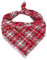 Lionheart glory Hundehalstuch 1 Päckchen waschbar weiche Baumwolle Weihnachten Lätzchen Schal, einstellbar Kerchief Quadratische Hund Halstücher für Groß Hunde Rot Halstücher