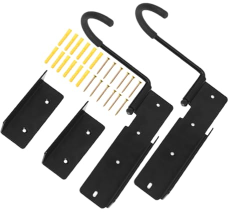 Homoyoyo 2sets Bike Wall Mount Hangers Garage Organization Bicycle Rack Hooks for Indoor Storage Wall Mounted Bike Hanger Bracket