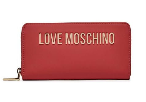 Portafoglio donna Love Moschino zip around rosso A25MO26 JC5611PP1LKD0500 ROSSO