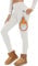 Havideto Thermo Leggings Damen Winter High Waist Fleece Gefüttert Leggins Warme Dicke Plüsch Leggings Stretch Blickdicht mit Taschen Weiß XXL