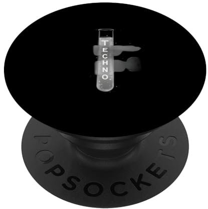 Techno T-shirt Techno Rave à capuche pour téléphone portable PopSockets PopGrip Interchangeable