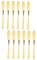 Amosfun 12 Stück 304 Buttermesser Aus Edelstahl Butterstreuer Marmeladenverteiler Creme Kuchenschaber Sahnemesser Butterstreicher Aus Edelstahl Golden
