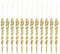 MAGICLULU 12st Simulation Eiszapfen Dekorationslichter Weihnachtsbaum-eiszapfen Gold Weihnachten Weihnachtsdekoration Zum Aufhängen Partylichter Bildaufhängestreifen Lametta Golden Plastik