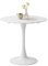 Uderkiny 80 cm Mesa Redonda Comedor, Mesa Comedor Redonda, Mesas Redondas 80 cm, Apto para 2-4 Personas, Tablero MDF/Patas de Metal, Apto para Cocina, Comedor, cafetería, salón (Blanco)