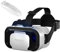 VR Brille, 3D Virtual Reality Headset für Handy, 3D VR Glasses Augenschutz Brille PC Unterhaltung mit kabelloser Fernbedienung, kompatibel 4,7-6,5 Zoll für iPhone Samsung Android