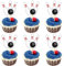 40 Stück Bowling Tortendeko Beidseitig Bowling Cupcake Toppers Bowling Kugel Kuchen Deko für Bowling Thema Baby Dusche Geburtstag Party Kuchen Dekoration Schwarz